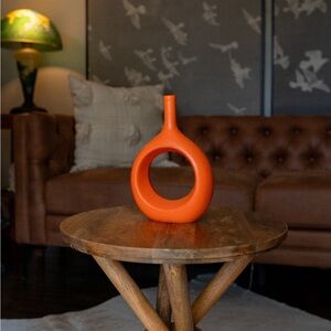 Retro Vintage Orange Vase